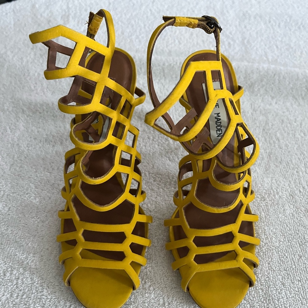 Steve Madden Yellow Gladiator Sandals